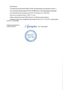 ЖК Лаки (Квартал Lucky), работа противодымной вентиляции не соответствует проекту
